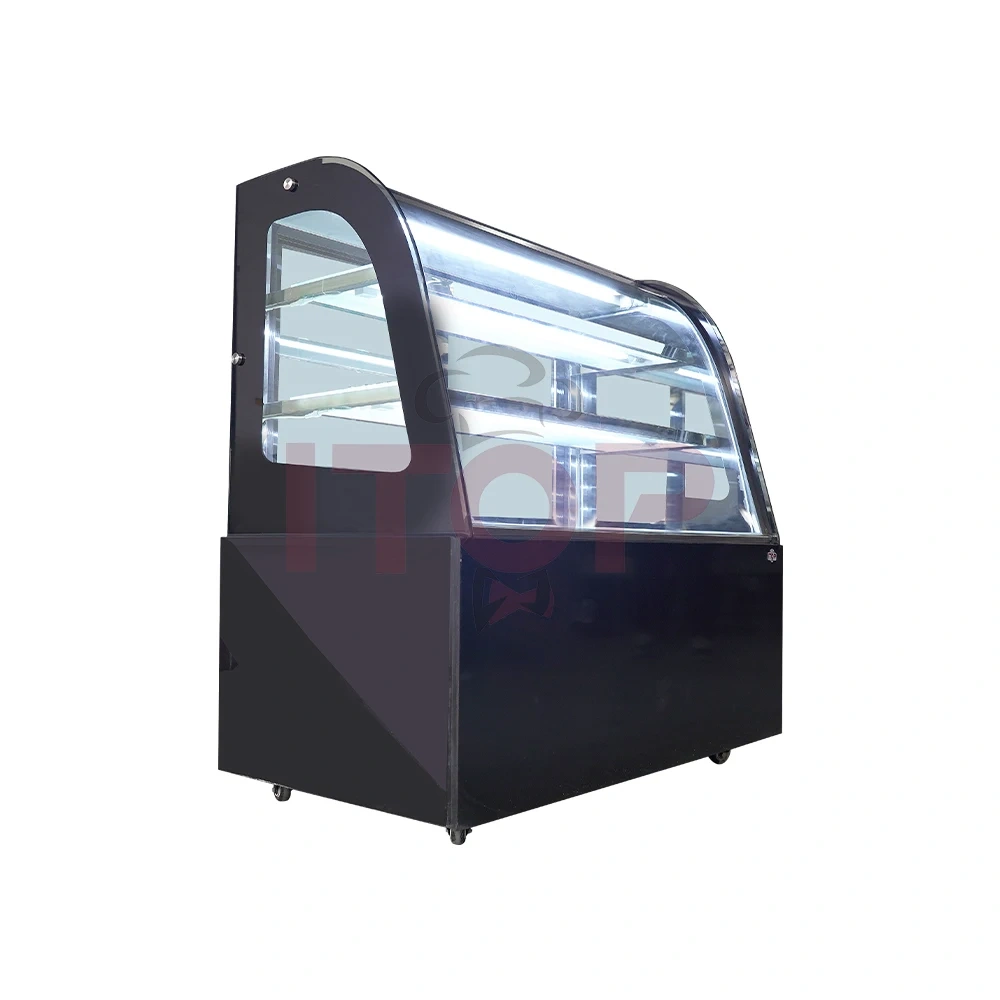 IT-AS-120 Multiple Specifications Supermarket Bakery Glass Cake Display Cabinet Showcase Refrigerator