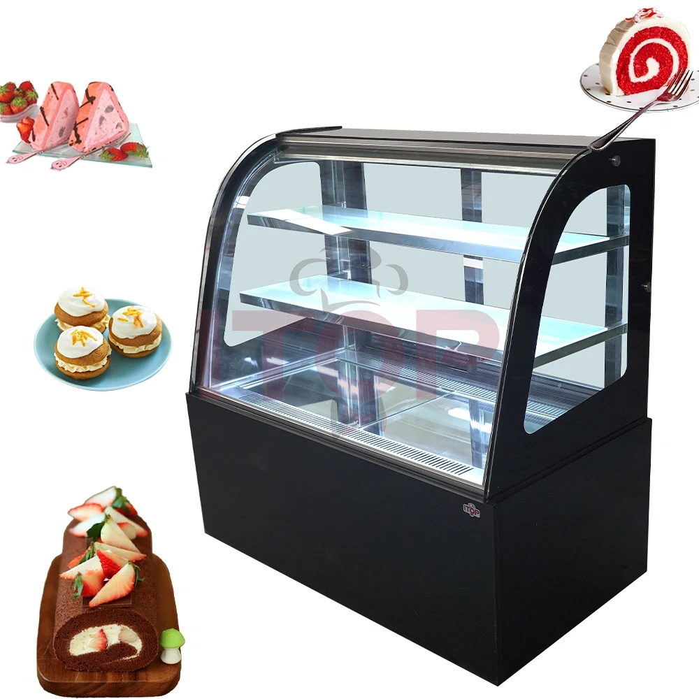 IT-AS-120 Multiple Specifications Supermarket Bakery Glass Cake Display Cabinet Showcase Refrigerator