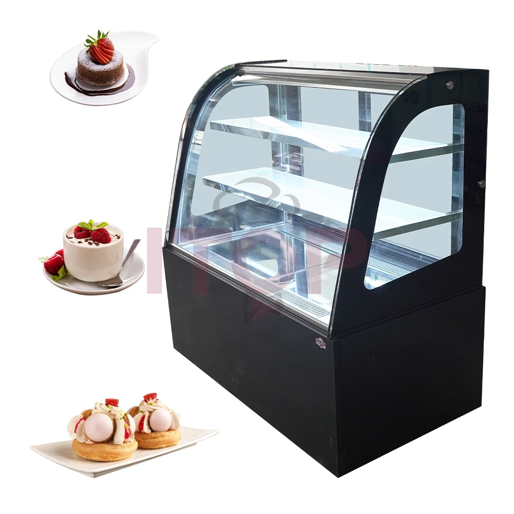 IT-AS-120 Multiple Specifications Supermarket Bakery Glass Cake Display Cabinet Showcase Refrigerator