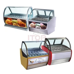 IT-ICM-A120 Top Open Commercial Frozen Ice Cream Gelato Display Chest Freezer Showcase