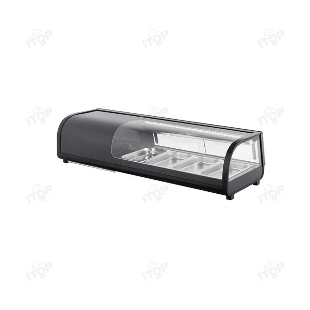 IT-SS-2 Multiple Specifications Counter Top Glass Sushi Display Cooler Refrigeration Equipment