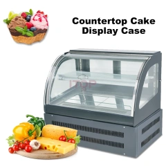 IT-CS-35 Multiple Models Commercial Curved Glass 2 Layers Cake Display Showcase