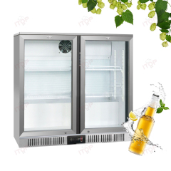 IT-TB-208 Hotel Bar Commercial Beverages Mini Bar Fridge Glass Door Beer Freezer