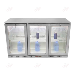 IT-TB-330 3 Doors Bar Beer Refrigerator Custom Under Counter Counter Top Beverage Fridge Display