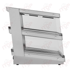 IT-HDC-D85 Hot Air Circulation Catering 2-layer Desktop Burger Fry Food Warmer Display