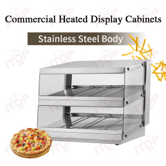 IT-HDC-D85 Hot Air Circulation Catering 2-layer Desktop Burger Fry Food Warmer Display