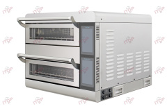 IT-DIO-2 Electric Commercial Frozen Pizza Rapid Speed Impinged Air Double Deck 16 Inch Turbo Oven