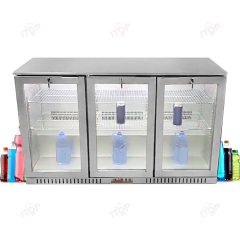 IT-TB-330 3 Doors Bar Beer Refrigerator Custom Under Counter Counter Top Beverage Fridge Display