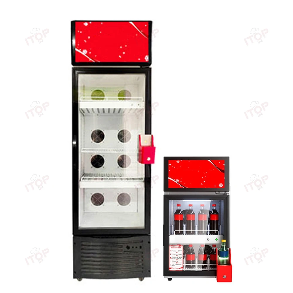 IT-BIC-T1 Commercial Bottle Slush Machine Refrigerator Display Smoothie Making Freezer