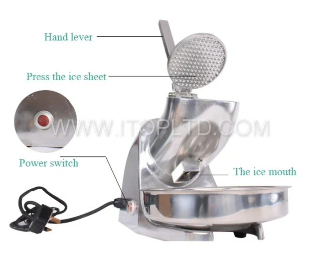 WJ-100 Wholesale Commercial ice crusher Ice Shaver Machine