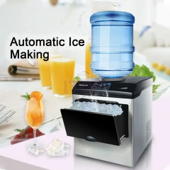 IT-BIM22 Automatic 12kgs/24hours Commercial Ice Maker Machine 2 In 1 Water Dispenser With Ice Maker