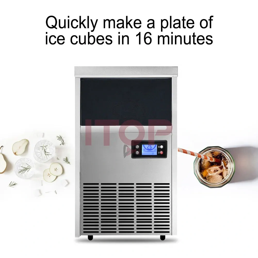 IT-LIM-26 Commercial Bar Milk Tea Shop Fully Automatic Ice Maker Ice Block Making Machine 26kg 45kg 68kg 86kg