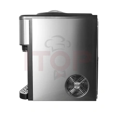 IT-BIM1.5 Tabletop 20kgs Mini Ice Cube Maker With Cooled Water Dispenser 2 IN 1