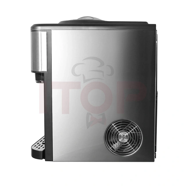 IT-BIM1.5 Tabletop 20kgs Mini Ice Cube Maker With Cooled Water Dispenser 2 IN 1