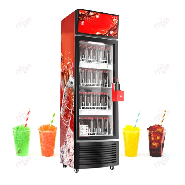 IT-BIC-T1 Commercial Bottle Slush Machine Refrigerator Display Smoothie Making Freezer