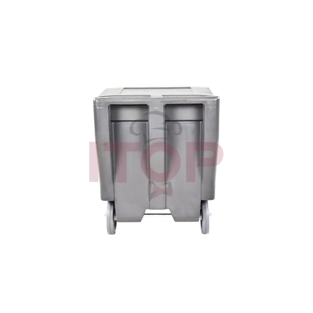 IT-IST110 110L Ice Box Storage Bin Moveable Ice Caddy With Wheels
