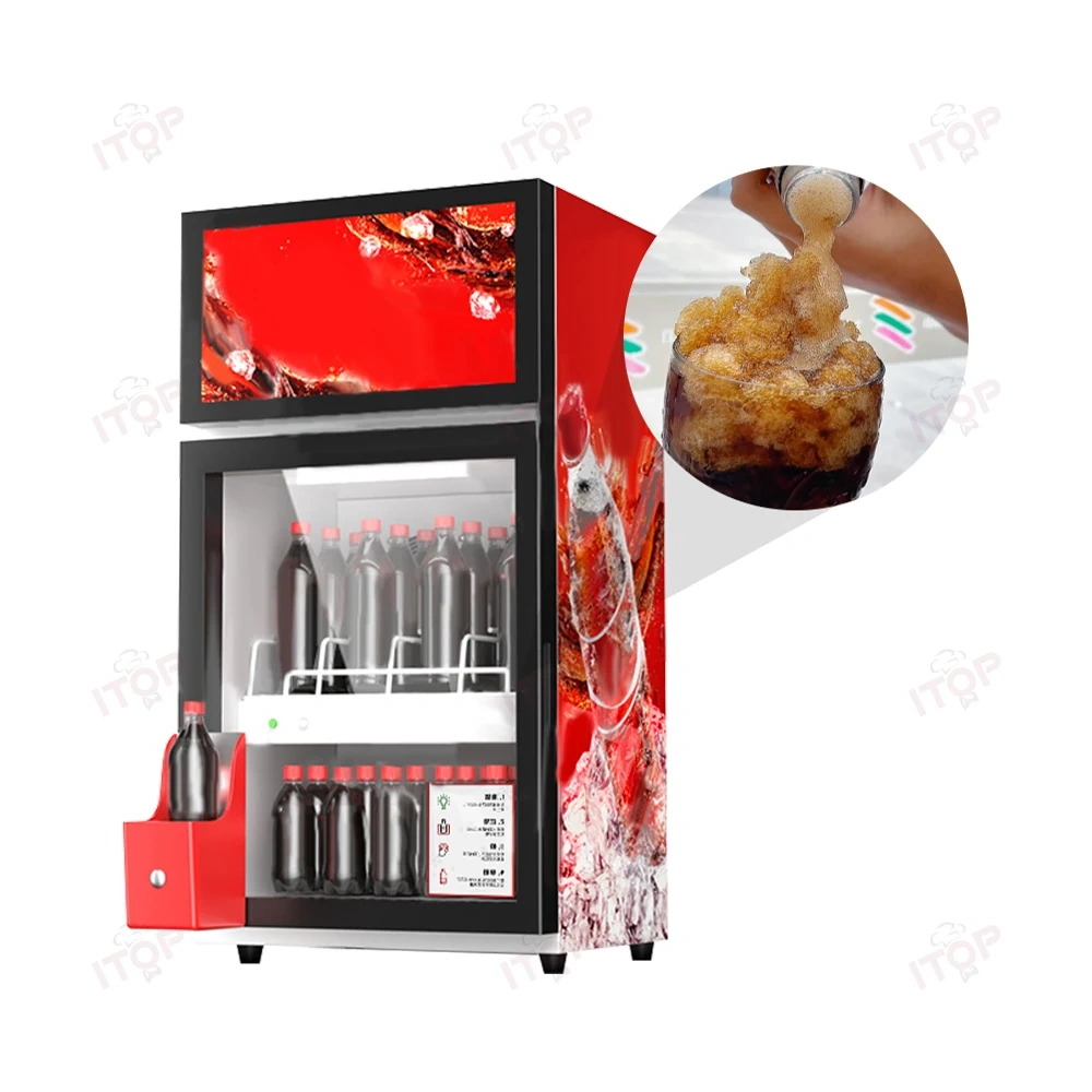 IT-BIC-T1 Commercial Bottle Slush Machine Refrigerator Display Smoothie Making Freezer