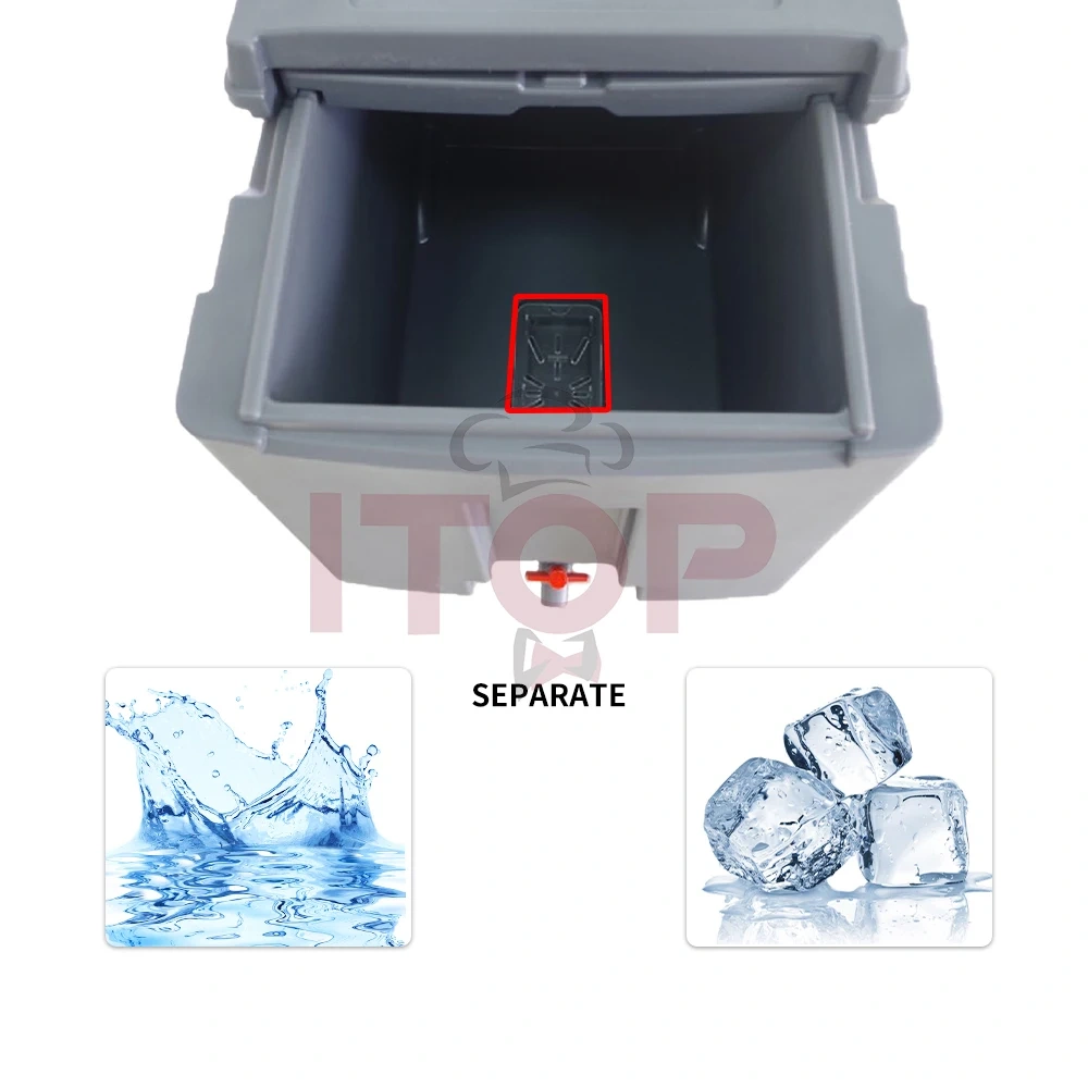 IT-IST110 110L Ice Box Storage Bin Moveable Ice Caddy With Wheels