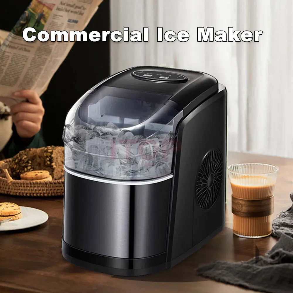 IT-IM-HU90 Countertop 110v 220v Table Ice Maker 12KG/24H Small Portable Ice Maker