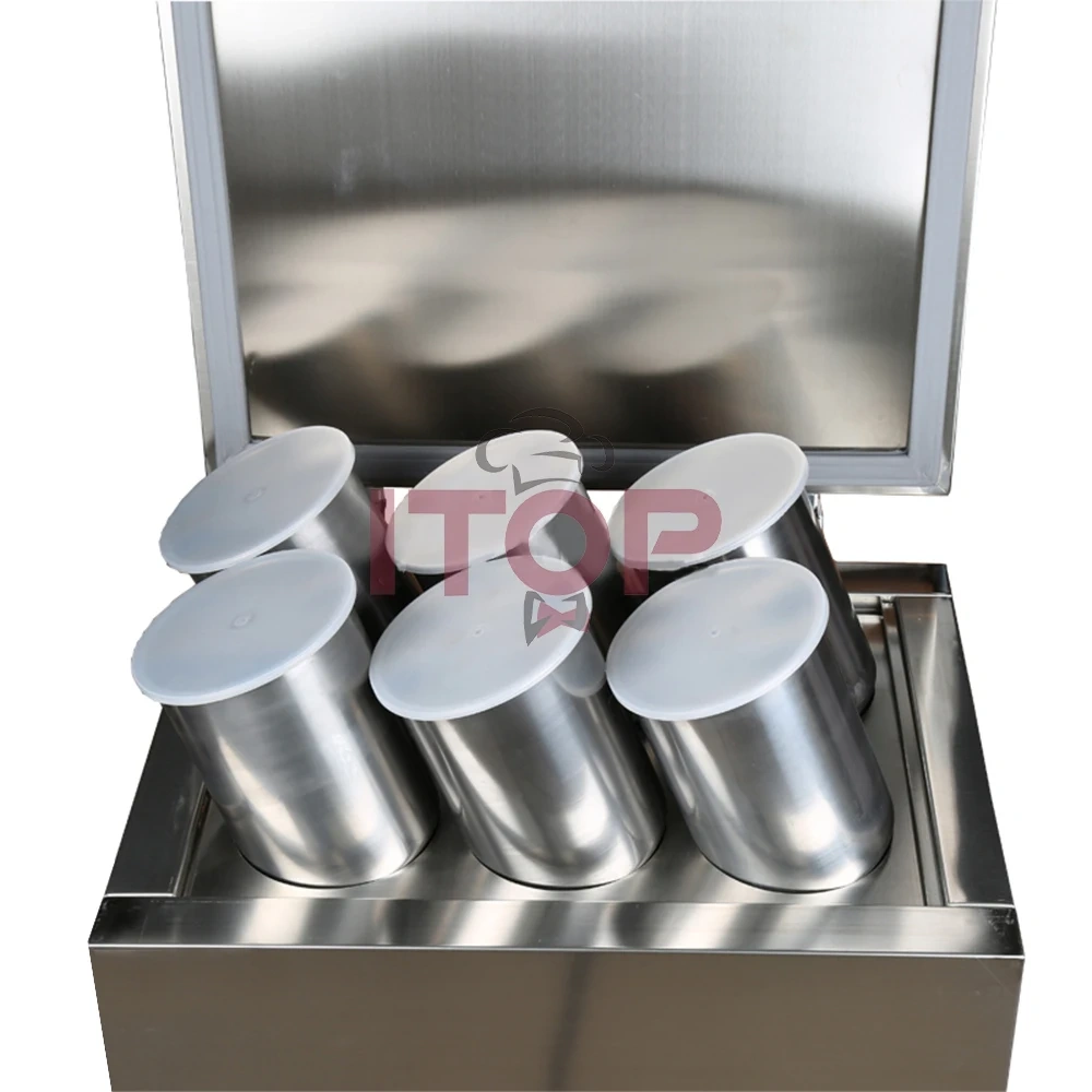 IT-IBM-6 6/8/12 Buckets Round Snow Ice Block Brick Moulds Freezing Moulding Making Machine