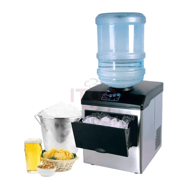 IT-BIM22 Automatic 12kgs/24hours Commercial Ice Maker Machine 2 In 1 Water Dispenser With Ice Maker