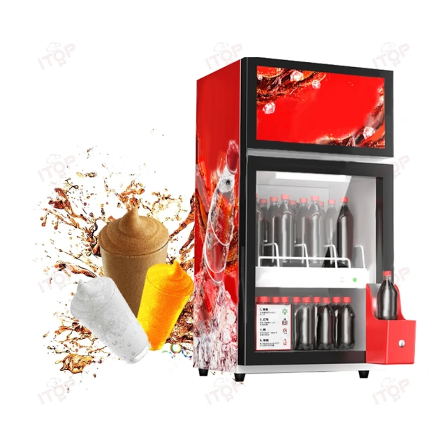 IT-BIC-T1 Commercial Bottle Slush Machine Refrigerator Display Smoothie Making Freezer