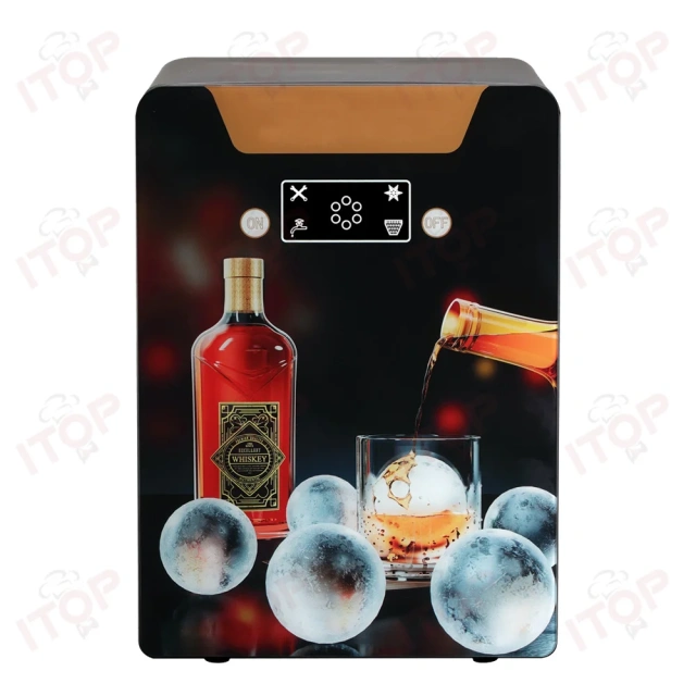 IT-IM-SQ1 Countertop Small Spherical Ice Machine Commercial Home Round Crystal Ice Ball Making Machine