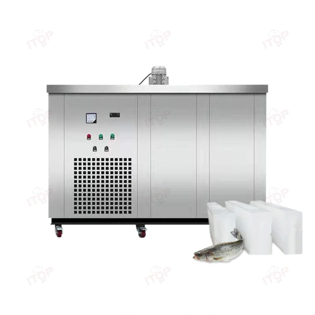 IT-IBM300 Commercial Air Cooling 0.3/0.5/1/3/5t Ice Brick Maker Big Ice Block Making Machine