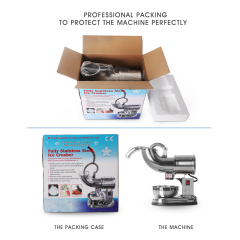 SBT114 Stainless Steel Industrial Commercial Electric Ice Breaker Crusher 180kg/h