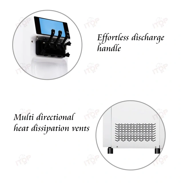 IT-SICM-32RP Intelligent Dual Control System Soft Ice Cream Machine 10 Inch Lcd Touch Screen