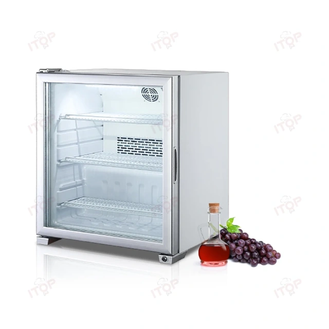 IT-SFF-99L 90L Glass Doors Automatic Defrost Bar Ice Cream Display Fridge Freezer
