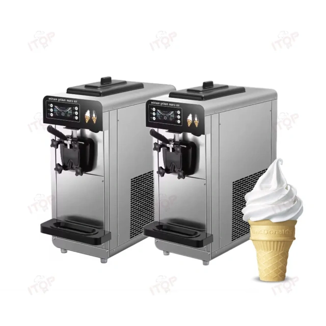 IT-SICM-601 Stainless Steel 6L Hopper Single Flavor Ice Cream Machine Softy Ice Cream Maker