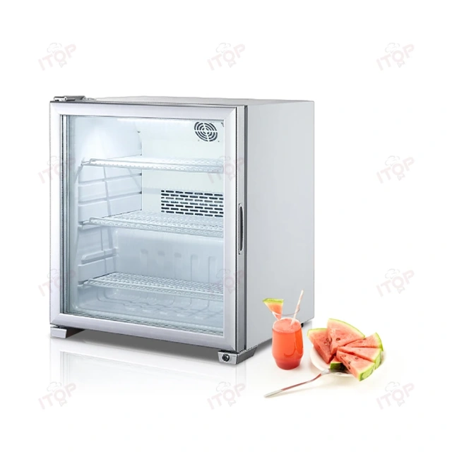 IT-SFF-99L 90L Glass Doors Automatic Defrost Bar Ice Cream Display Fridge Freezer