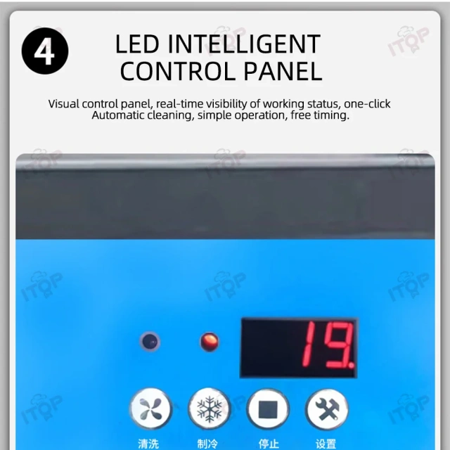 IT-IGM-2 16L/H*2 Front Bar-type Displayable Commercial Ice Hard Cream Freezer Machine