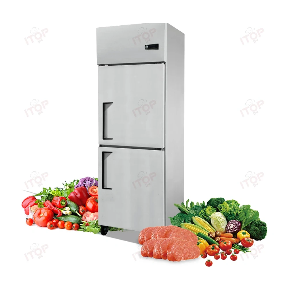 IT-RD3-2F IT-RD3-2C Commercial Kitchen 2 Doors 392L Heavy Duty Refrigerated Standing Refrigerator Freezer
