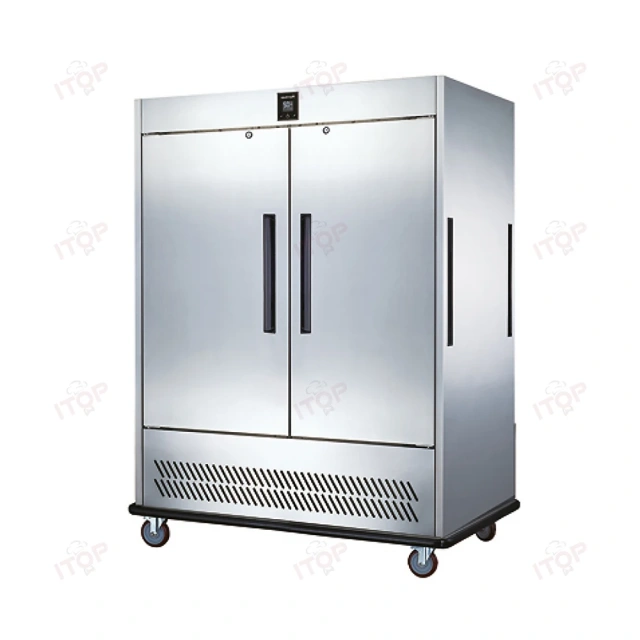 IT-FWT-R2 2 Doors Commercial Mobile Banquet Carts Beverage Food Cooler Trolley Cart