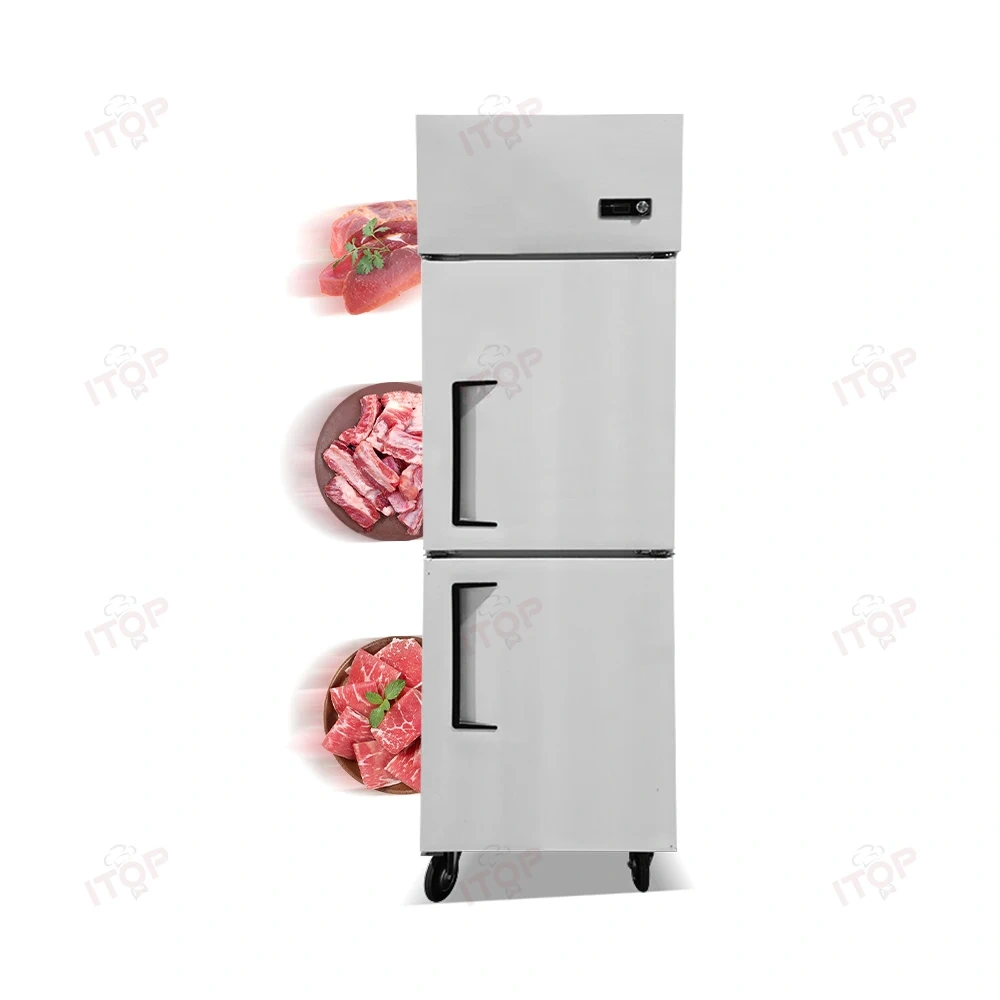 IT-RD3-2F IT-RD3-2C Commercial Kitchen 2 Doors 392L Heavy Duty Refrigerated Standing Refrigerator Freezer