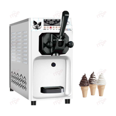 IT-SIC-S8E Imported Compressor 6L Hopper 110V 220V Desktop Single Head Ice Cream Machine