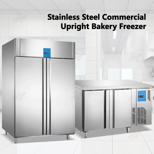 IT-RD-2A1 IT-RD-2A2 600L Hotel Restaurant Kitchen Bakery Tray Upright Freezer Air Cooling No Frost