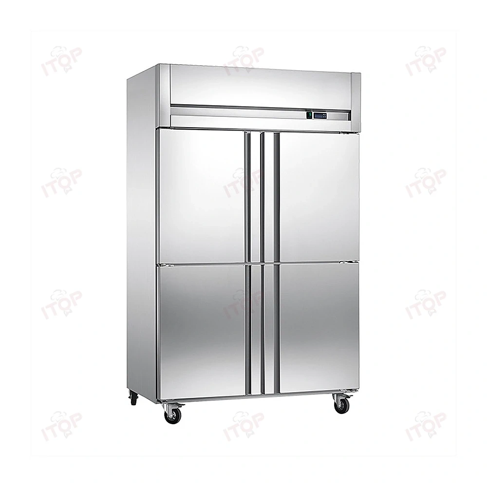 IT-RD1-4C IT-RD1-4F Economical Style Air Cooling 4 Doors Commercial Upright Storage Freezer Chiller