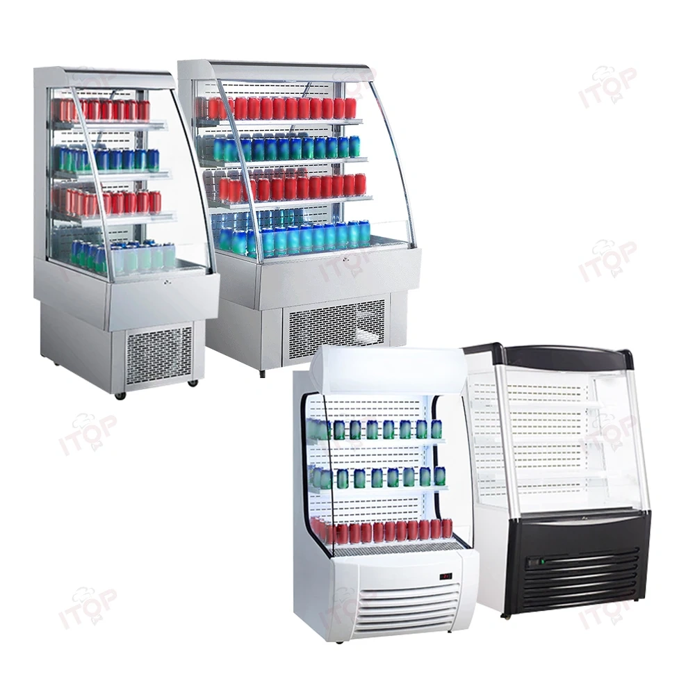 IT-ODC-380L IT-ODC-390L 380L 390L Open Chiller Freezer Refrigerators Display Showcase For Supermarket