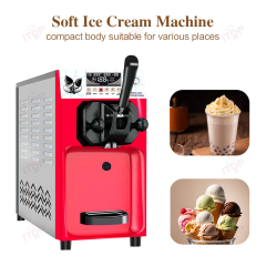IT-SIC-S8E Imported Compressor 6L Hopper 110V 220V Desktop Single Head Ice Cream Machine