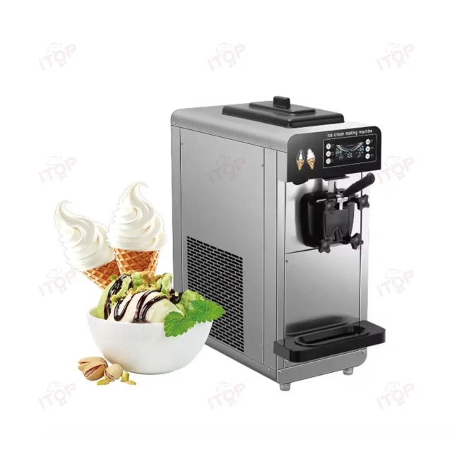 IT-SICM-601 Stainless Steel 6L Hopper Single Flavor Ice Cream Machine Softy Ice Cream Maker