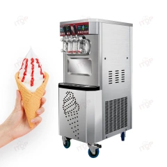 IT-SICM-68LC 68L/H Gelato Maker Hotel 7 Days Pre-cooling Fresh Dual Operating System Soft Ice Cream Machine
