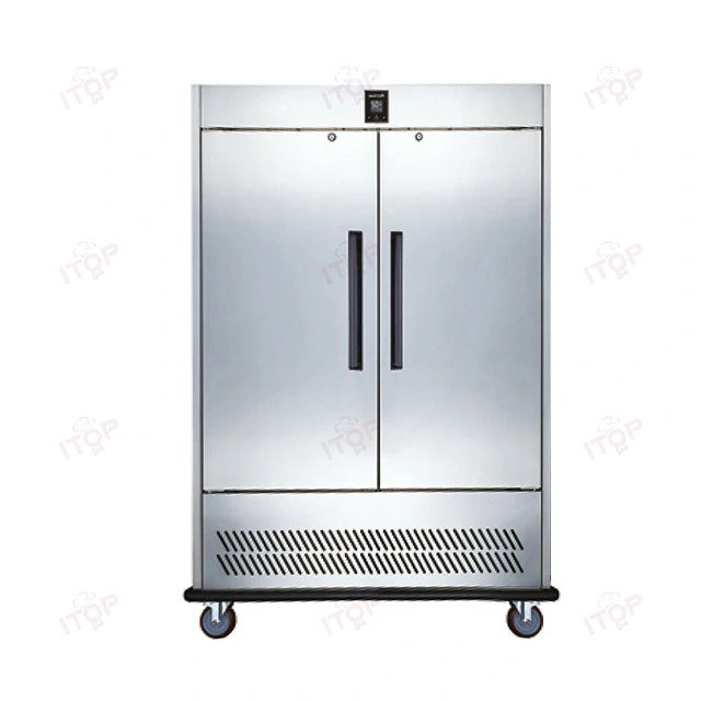 IT-FWT-R2 2 Doors Commercial Mobile Banquet Carts Beverage Food Cooler Trolley Cart