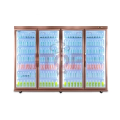 IT-BR-4D 3300L 4 Doors Supermarket Beverage Fridge Commercial Display Cold Drink Refrigerator
