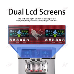 IT-SICM-68LC 68L/H Gelato Maker Hotel 7 Days Pre-cooling Fresh Dual Operating System Soft Ice Cream Machine