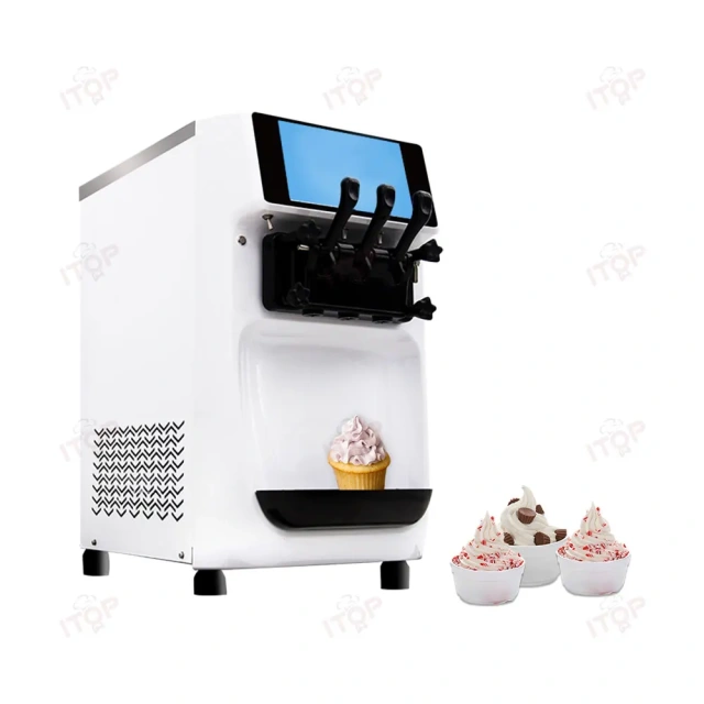 IT-SICM-32RP Intelligent Dual Control System Soft Ice Cream Machine 10 Inch Lcd Touch Screen