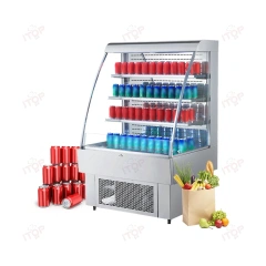 IT-ODC-380L IT-ODC-390L 380L 390L Open Chiller Freezer Refrigerators Display Showcase For Supermarket