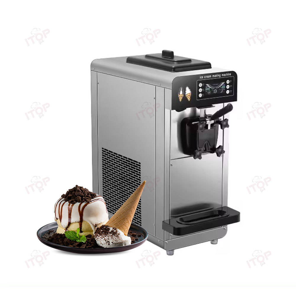 IT-SICM-601 Stainless Steel 6L Hopper Single Flavor Ice Cream Machine Softy Ice Cream Maker